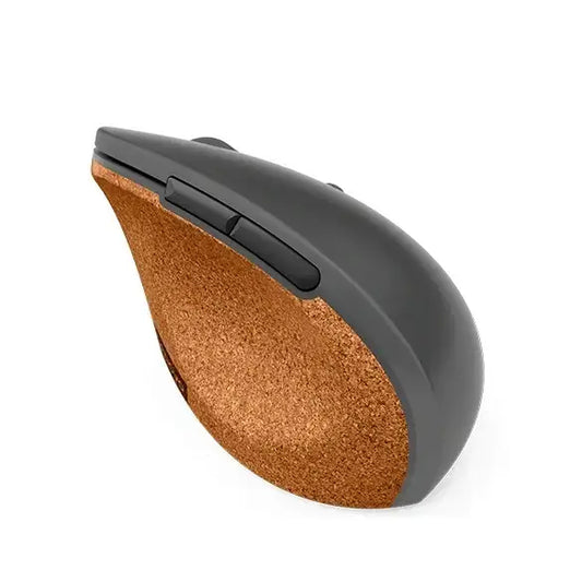 Lenovo Go | Mouse - ergonomic | Blue optical | Wireless | 2.4 GHz | 2400 dpi | Brown | Grey