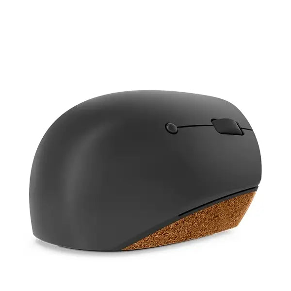 Lenovo Go | Mouse - ergonomic | Blue optical | Wireless | 2.4 GHz | 2400 dpi | Brown | Grey