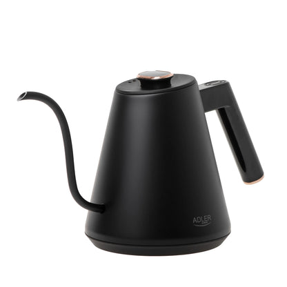 Adler | Kettle | AD 1349 | Electric | 1.1 kW | 1 L | 360 Degree Connector Base | Black | Gold