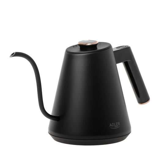 Adler | Kettle | AD 1349 | Electric | 1.1 kW | 1 L | 360 Degree Connector Base | Black | Gold