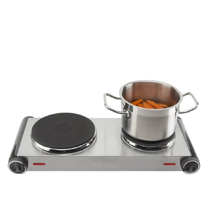 Tristar | KP-6248 | Electric hot plate | 2.5kW | 2 zones | Silver