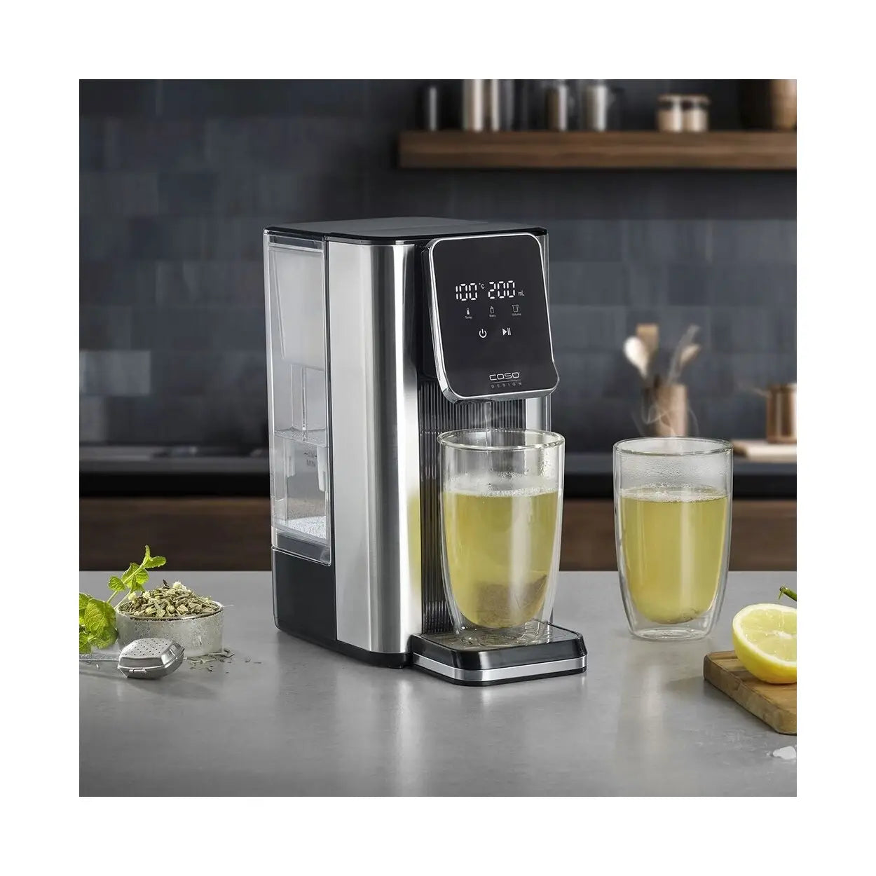 Caso | Hot water dispenser | HW 630 | 2.6 kW | 2.5 L | Black | Silver