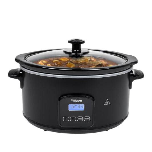 Tristar | VS-3920 | Digital Slowcooker | 210W | 4.5L | Stainless steel/Black