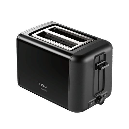 Bosch | TAT3P423 | Toaster | 970W | 2 slots | Black/Silver