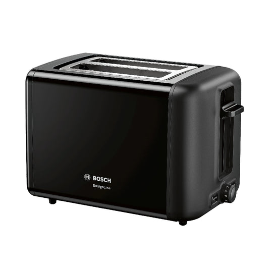 Bosch | TAT3P423 | Toaster | 970W | 2 slots | Black/Silver