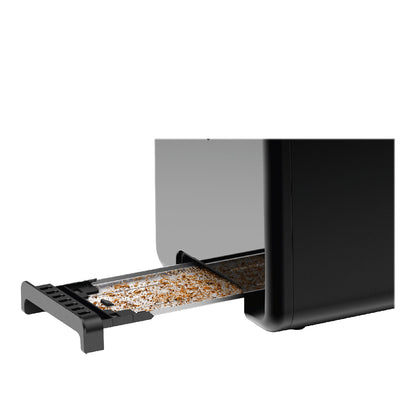 Bosch | TAT3P423 | Toaster | 970W | 2 slots | Black/Silver