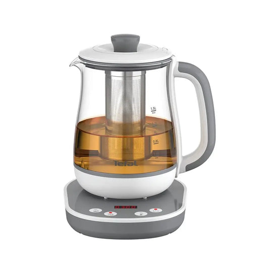 TEFAL | Tea maker/kettle | BJ551B10 | 1.5 L | Glass | Grey | White