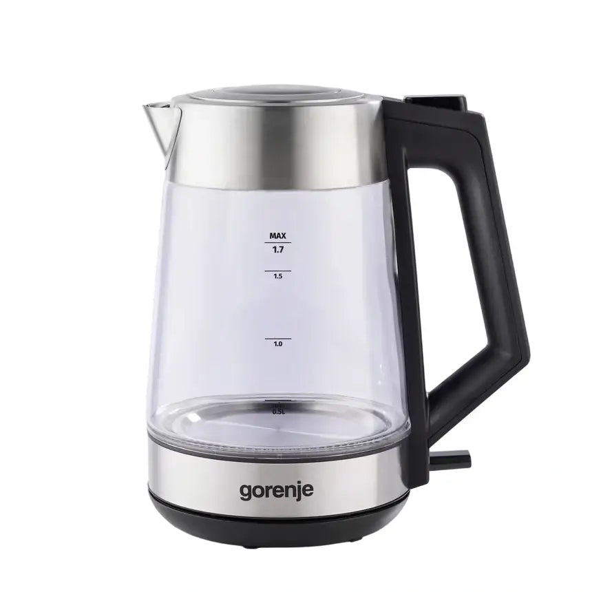 Gorenje | Kettle | K17OGS | 2.2 kW | 1.7 L | Glass | Metal | Silver