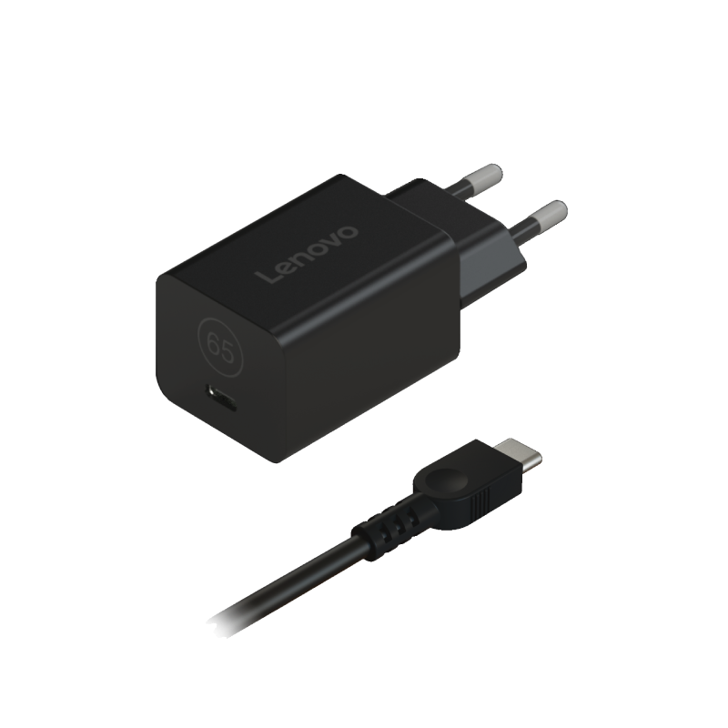 Lenovo | Power Adapter | G0A6GN65EU | 65 W | GaN | Black