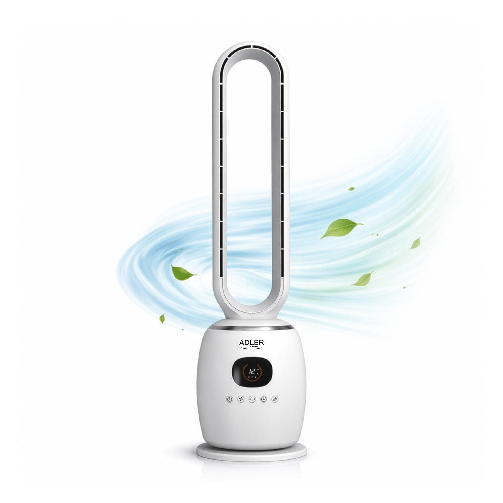 Adler | AD 7344 | Cooling fan | 60W | 23 cm | 3 speeds | 60° oscillating | White