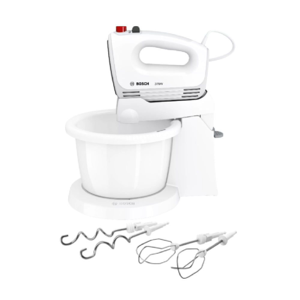 Bosch | MFQ2600G | Hand mixer | 375W | 4 speeds + Turbo | Plastic bowl | White