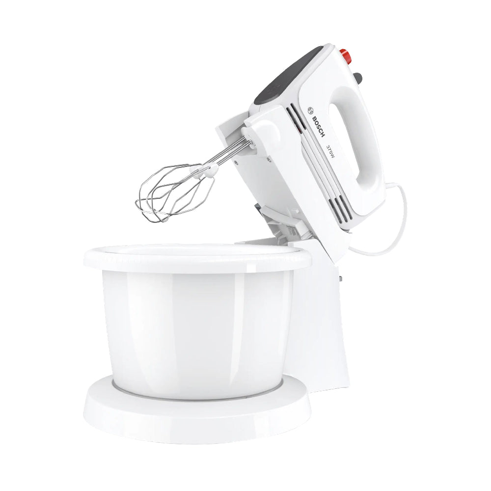 Bosch | MFQ2600G | Hand mixer | 375W | 4 speeds + Turbo | Plastic bowl | White