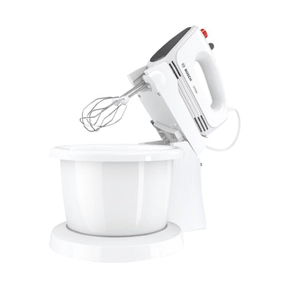 Bosch | MFQ2600G | Hand mixer | 375W | 4 speeds + Turbo | Plastic bowl | White