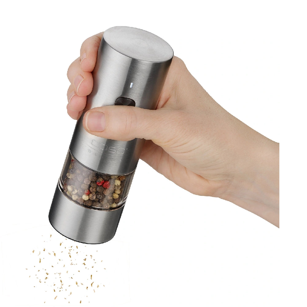 Caso | 01836 | Salt and Pepper Grinder | SpiceDuo | Electric | USB-C Lithium | Stainless steel