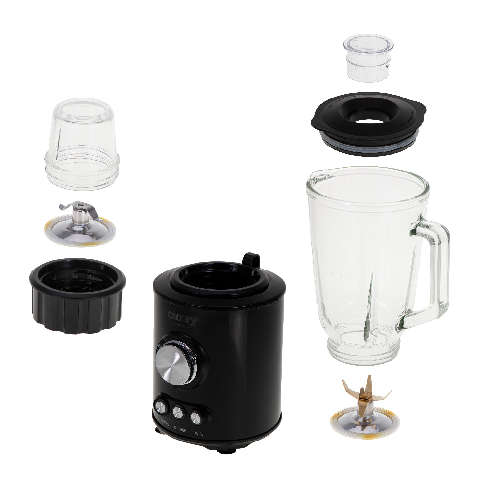 Camry | CR 4088 | Tabletop Blender | 1800W | 2 speeds + Pulse | 1.5L Glass Jar | Piano Black