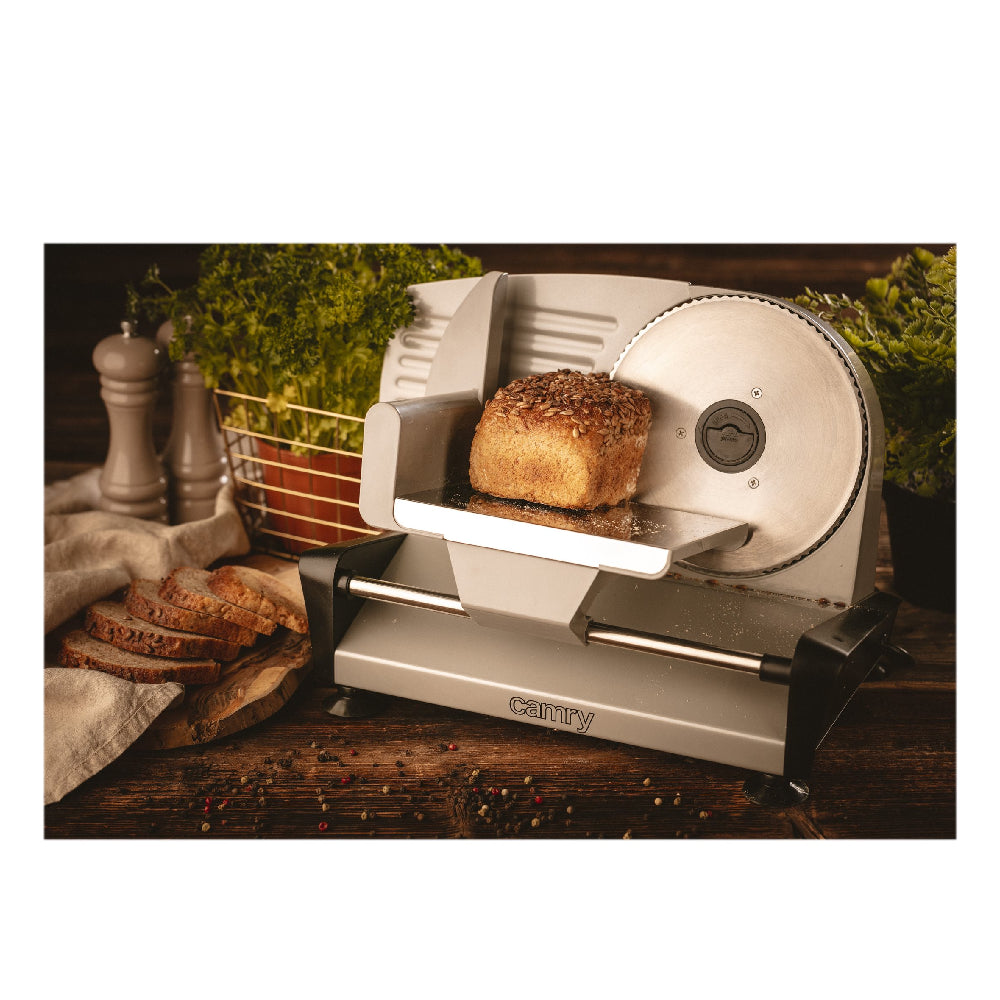 Camry | CR 4702 | Slicer | 400W | 19 cm Blade | Slice thickness adjustment | Silver