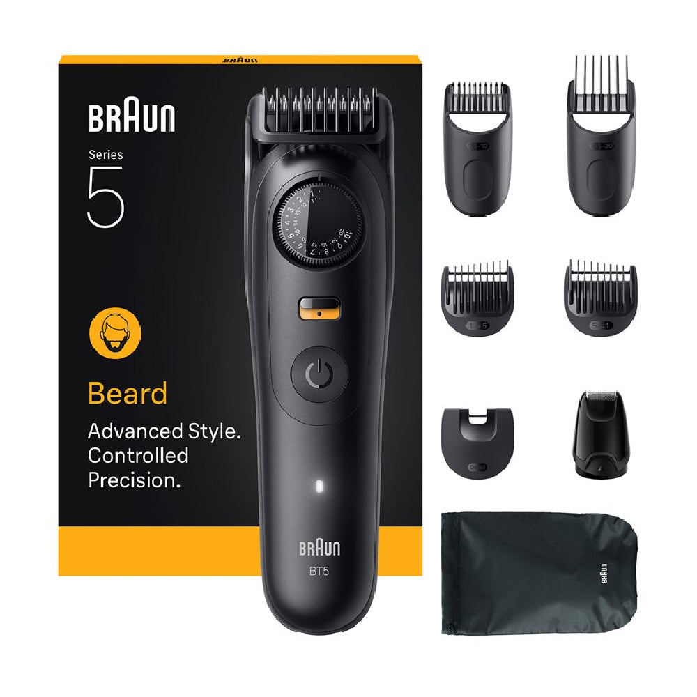 Braun | BT5560 | Beard Trimmer | Series 5 | Cordless Li-Ion | 40 length settings | Waterproof