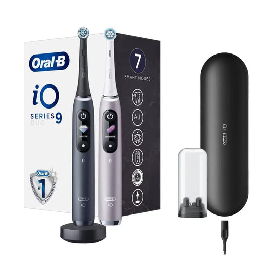 Oral-B | Electric Toothbrush | iO 9 Series Duo | Rechargeable | Black Onyx/Rose