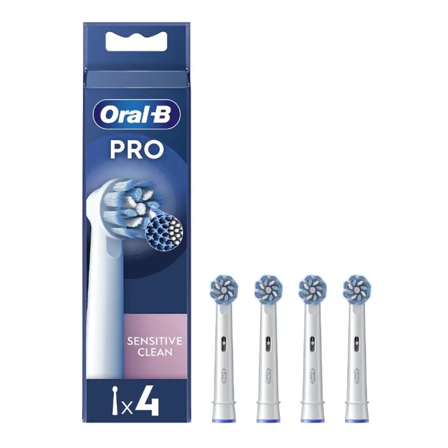 Oral-B | Replaceable toothbrush heads | EB60X-4 Sensitive Clean Pro | Heads | White