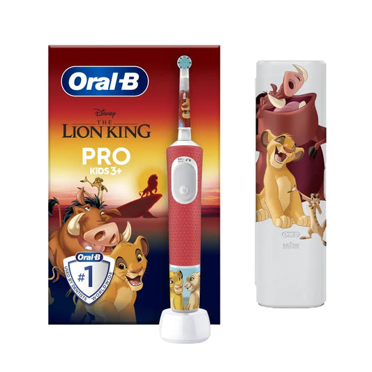 Oral-B | Electric Toothbrush | Vitality PRO Kids 3+ Lion King | Rechargeable | For children