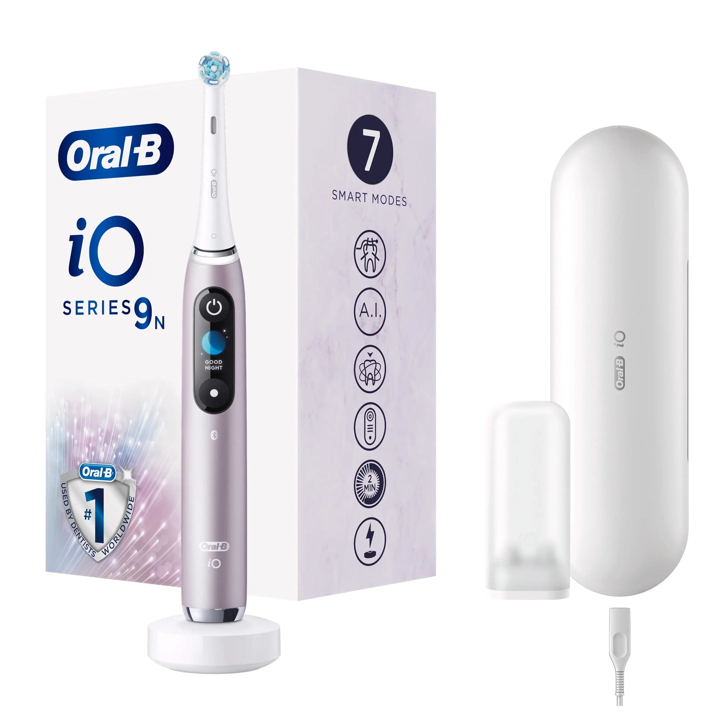 Oral-B | Electric Toothbrush | iO9 Series 9 | Rechargeable | Rose Quartz