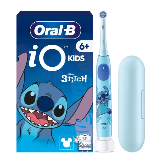 Oral-B | Electric Toothbrush with Travel Case, 6Y+ | iO Kids Disney Stitch | Rechargeable | For kids