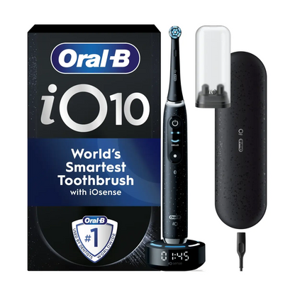 Oral-B | Electric Toothbrush | iO10 Series | Rechargeable | Cosmic Black Booster