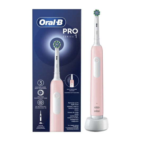 Oral-B | Electric Toothbrush | Pro Series 1 Cross Action | Rechargeable | Pink
