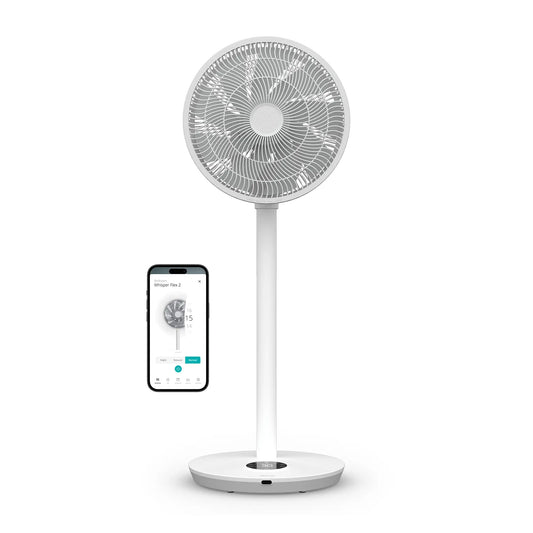 Duux | Cooling fan | Whisper Flex 2 Smart | Floor-standing | Table-top | 21.5 W | White