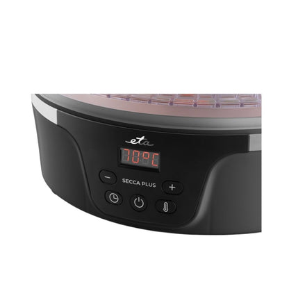 ETA | ETA830190000 | Food Dryer | Secca Plus | 380W | 8 trays | Timer | Black