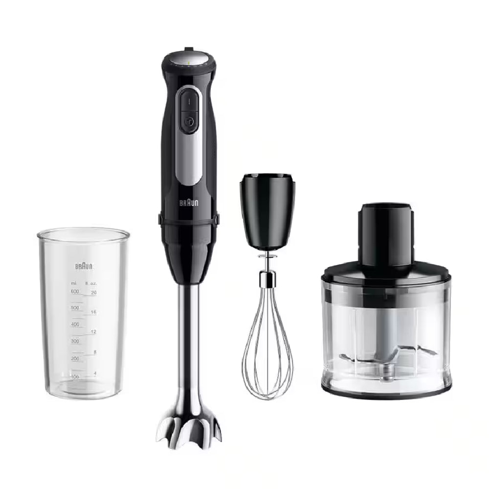 Braun | MQ55236M | Hand blender | Multiquick 5 Pro | 1000W | 25 speeds + Turbo | Black / Silver