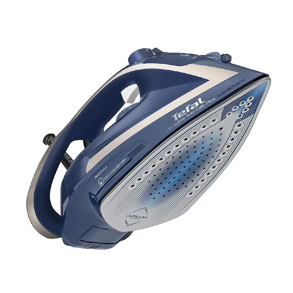 Tefal | FV6830E0 | Steam Iron | Ultraglide Plus | 2800W | Continuous steam 50 g/min | Silver/Blue