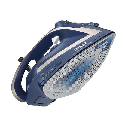 Tefal | FV6830E0 | Steam Iron | Ultraglide Plus | 2800W | Continuous steam 50 g/min | Silver/Blue