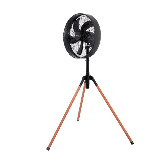 Camry Premium | CR 7329 | Cooling fan | Floor-standing | 100W | 40cm | 3 speeds | 250° oscillation | Black / Pine wood