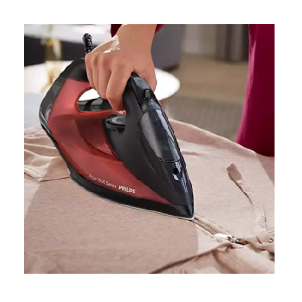 Philips | DST7022/40 | Steam Iron | Azur Series 7000 | 2800W | Continuous steam 50 g/min | Red / Black