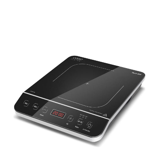 Caso Design | Touch 2000 | Induction hot plate | 1 cooking zone | 2kW | 10 power settings | Touch sensitive | Black / Silver