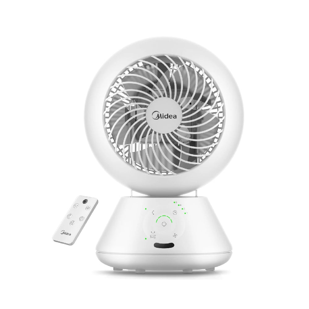 Midea | MDF24JRW | Cooling fan | 2in1 Floor-standing & Table-top | 30W | 5 speeds | Swing function | Remote Control | White