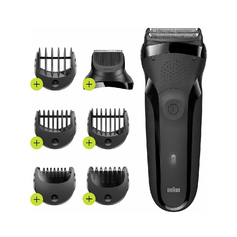 Braun | 300BT Series 3 | Shaver | Shave & Style 3in1 | Cordless | NiMH | 5 combs | Black