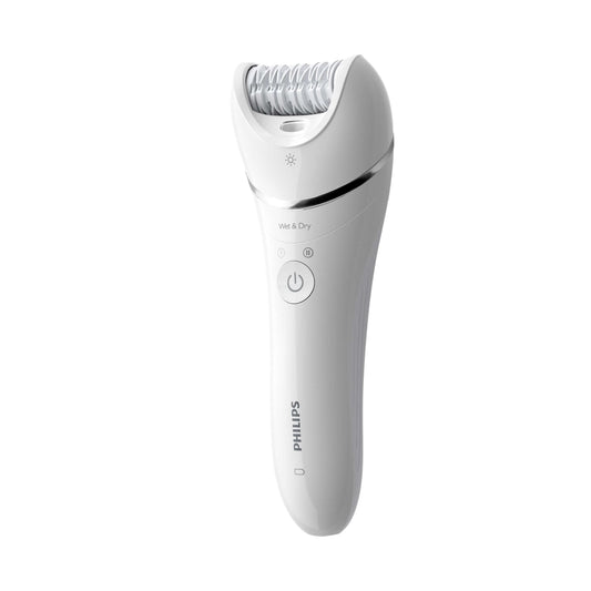 Philips | BRE710/00 | Epilator | Series 8000 | Cordless | Wet & Dry | 2 speeds | 32 tweezers | White / Pink