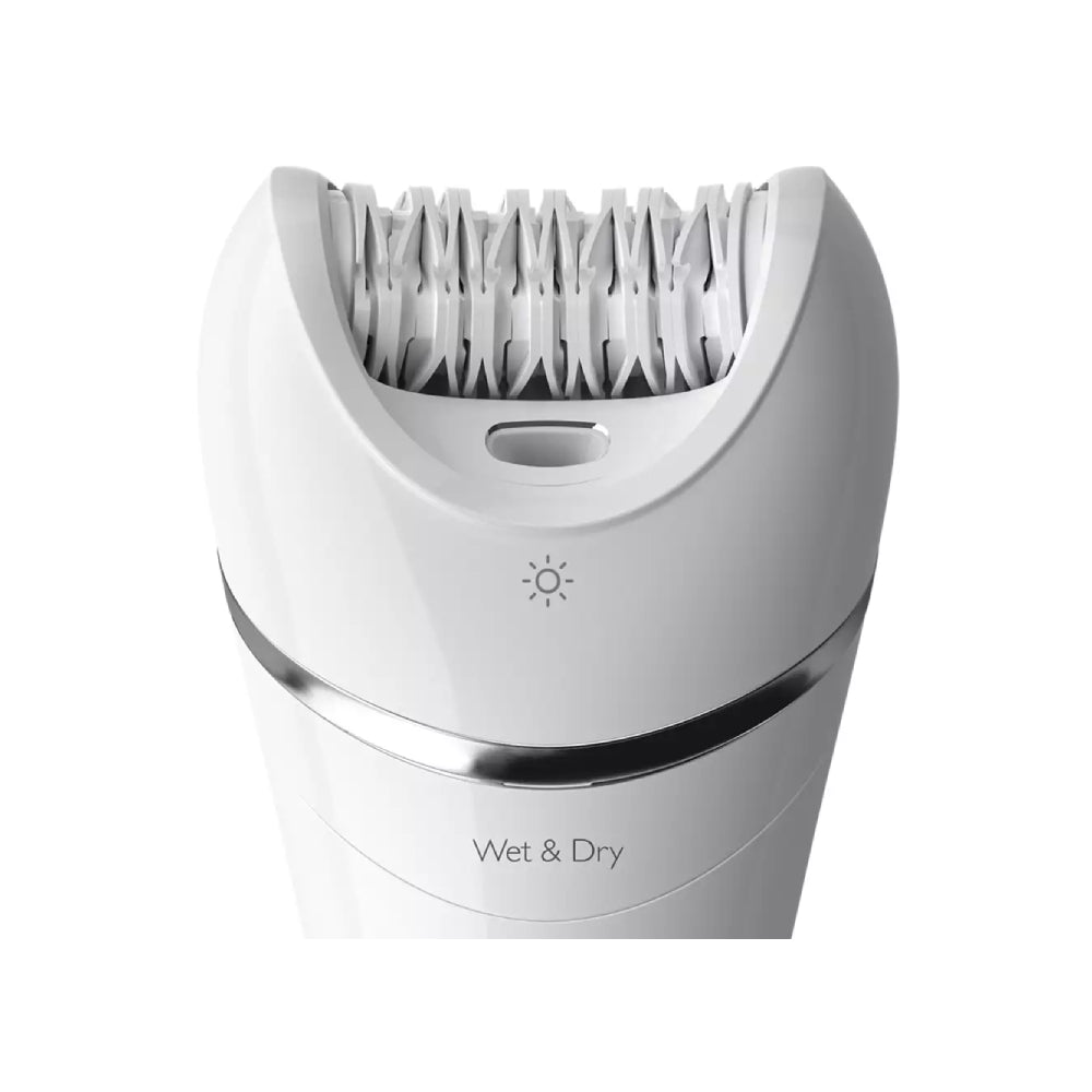 Philips | BRE710/00 | Epilator | Series 8000 | Cordless | Wet & Dry | 2 speeds | 32 tweezers | White / Pink
