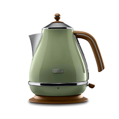 De'Longhi | KBOV 2001.GR | Kettle | Icona Vintage | 2000W | 1.7L | 360 base | Olive Green