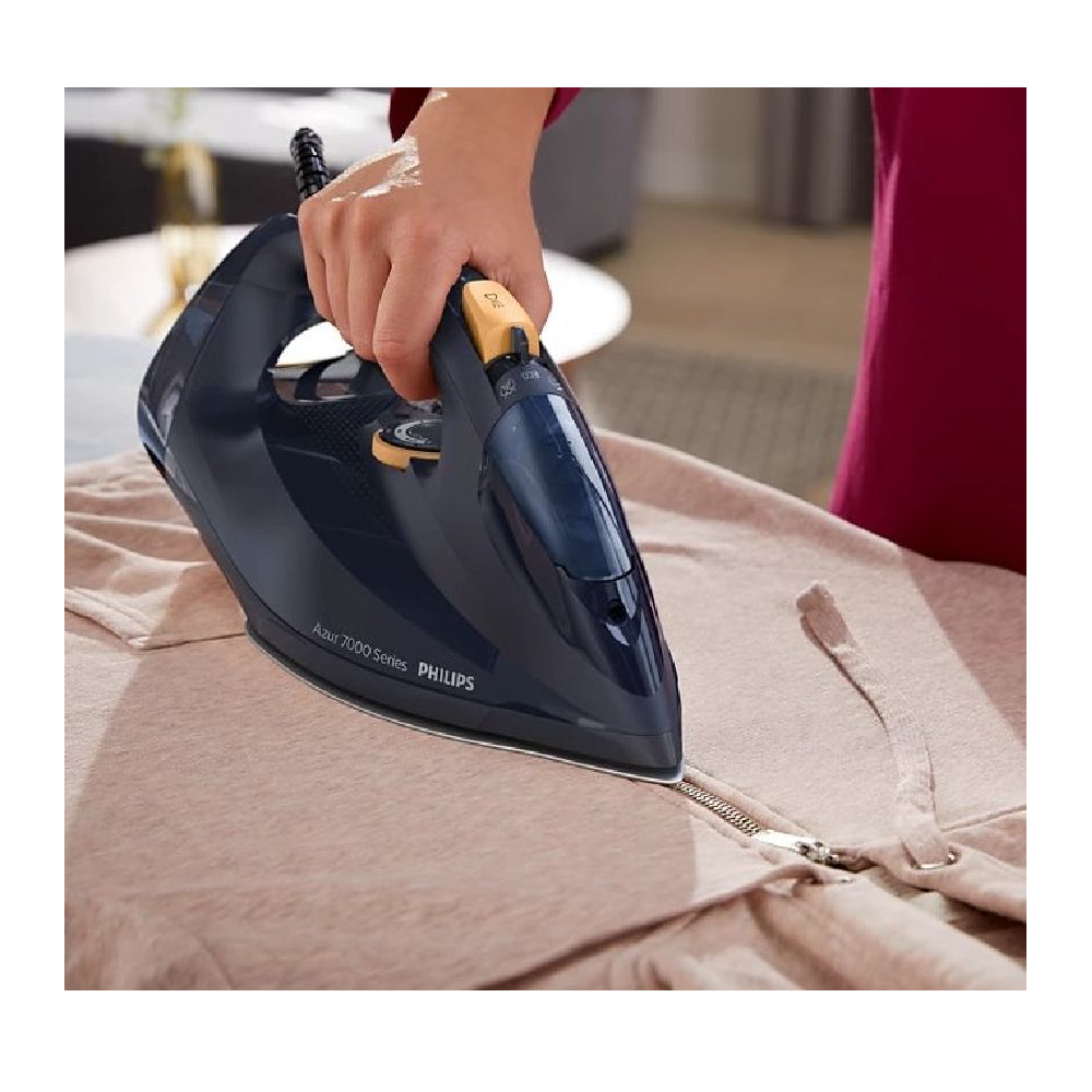 Philips | DST7060/20 7000 Series | Steam Iron | Azur Series 7000 | 3000W | Continuous steam 55 g/min | Steam boost 250 g/min | Blue / Yellow