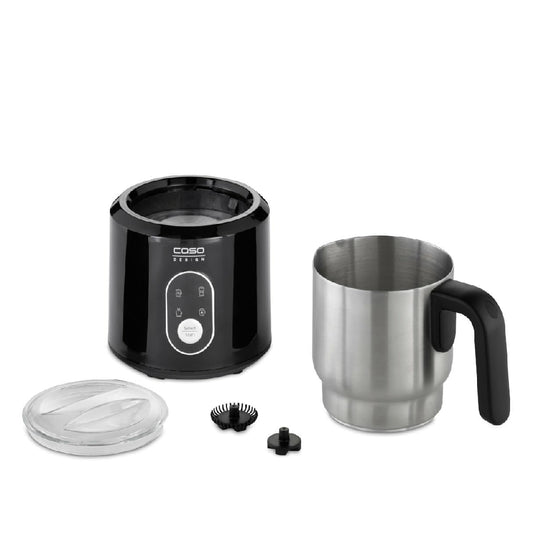 Caso Design | Crema & Choco | Milk frother | 500W | 4 functions | Hot chocolate mode | Stainless steel | Black