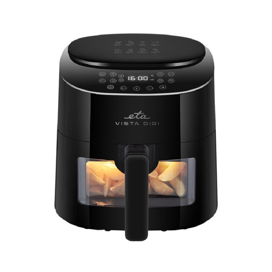 ETA | ETA116890000 Vista Digi | Hot air fryer | 1300W | 4.3L | 8 programs | Viewing window | Black