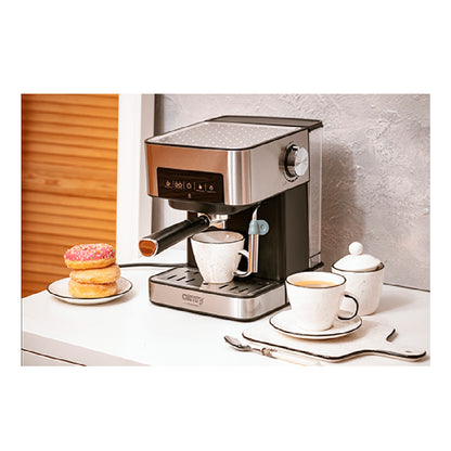 Camry Premium | CR 4410 | Coffee machine with milk frother | Semi-automatic | 15 bar | 850W | 1.6L | Silver