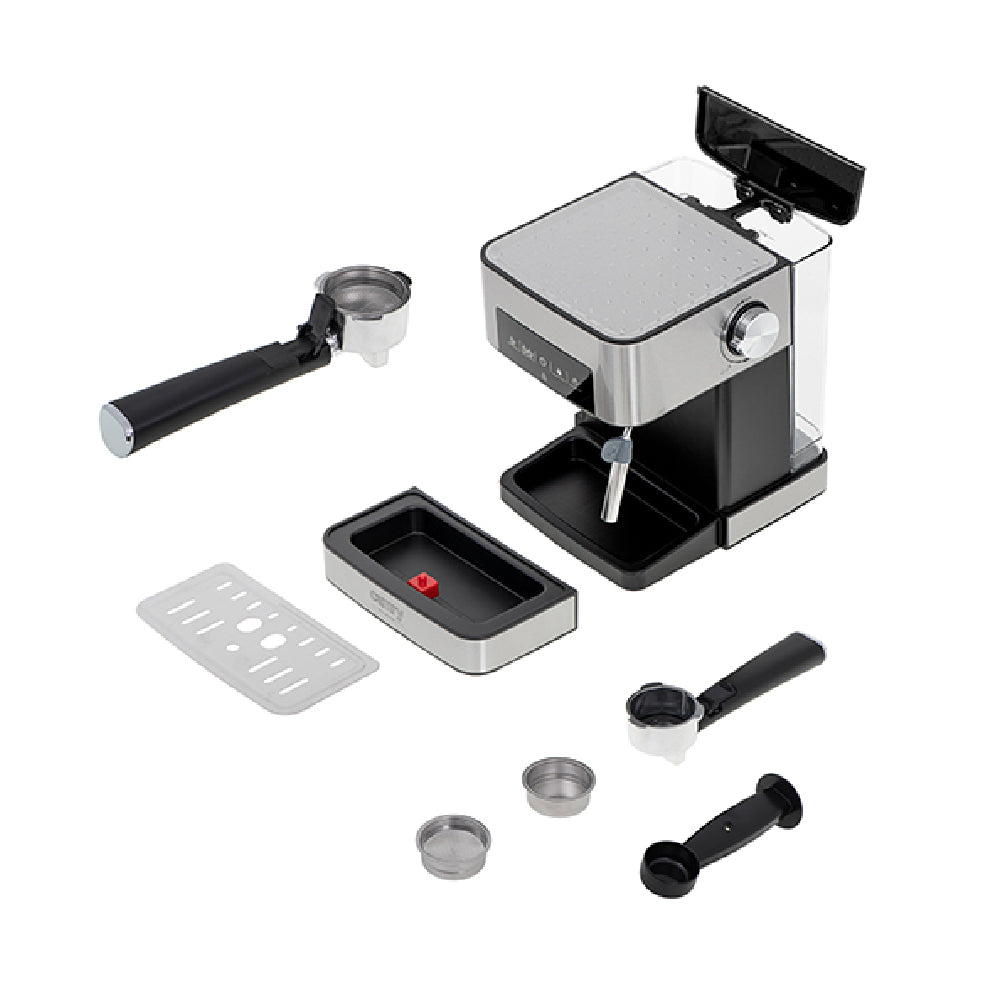 Camry Premium | CR 4410 | Coffee machine with milk frother | Semi-automatic | 15 bar | 850W | 1.6L | Silver