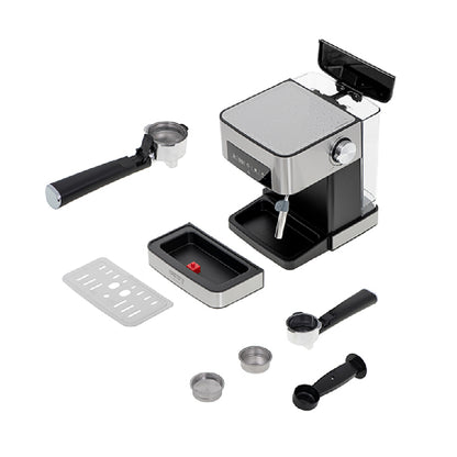 Camry Premium | CR 4410 | Coffee machine with milk frother | Semi-automatic | 15 bar | 850W | 1.6L | Silver