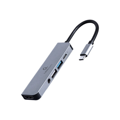 Cablexpert | Docking Station | A-CM-COMBO5-02 | USB-C 3.1 | HDMI | 1GbE | Black/Grey