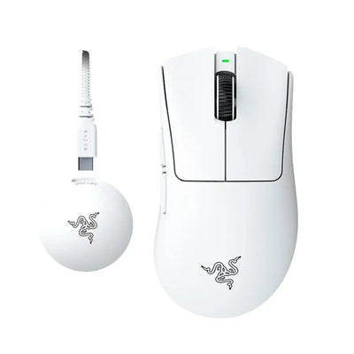 Razer | DeathAdder | Mouse - ergonomic | V4 Pro | Optical | Wireless | Wired | 45000 dpi | White