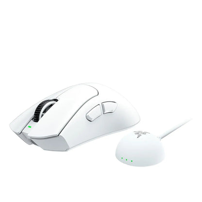 Razer | DeathAdder | Mouse - ergonomic | V4 Pro | Optical | Wireless | Wired | 45000 dpi | White